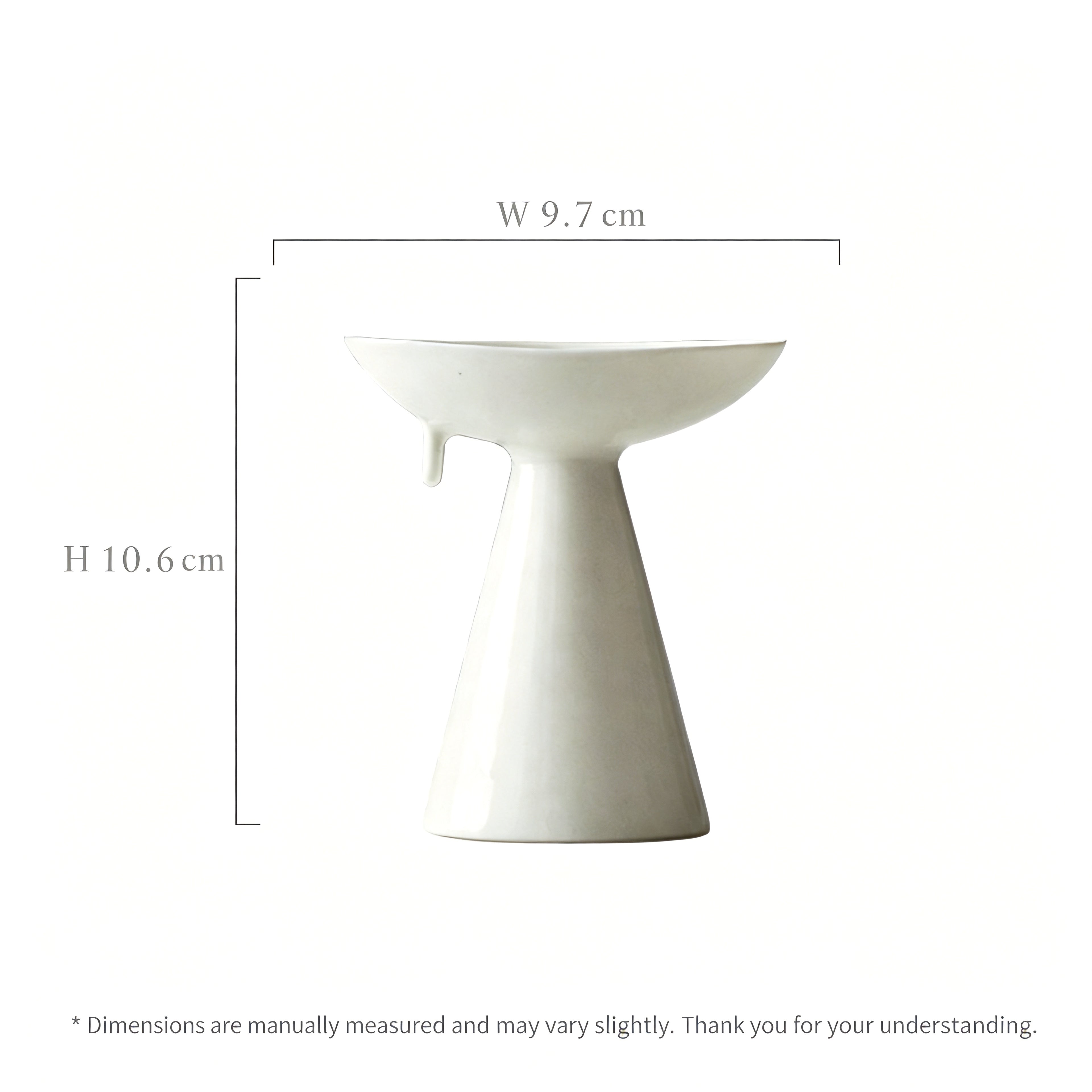Wabi-Sabi White Ceramic Incense Stick Holder — Minimalist Incense Burner for Meditation