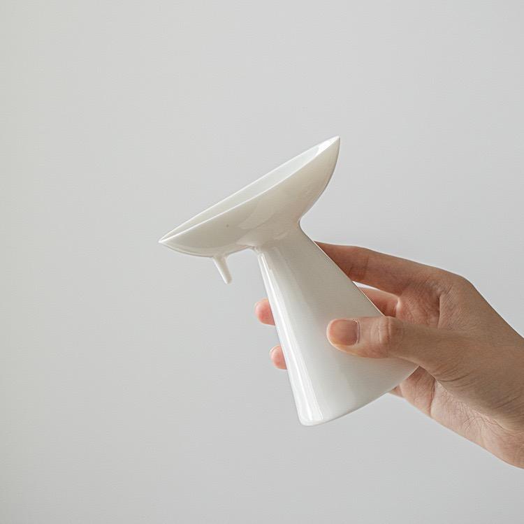 Wabi-Sabi White Ceramic Incense Stick Holder — Minimalist Incense Burner for Meditation
