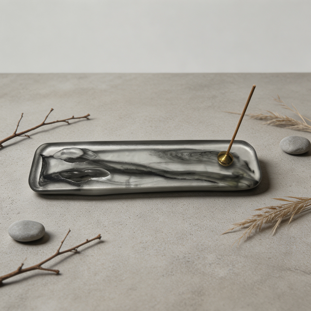 Glass Garden Antique Glass Incense Burner — Zen Incense Stick Holder for Tea Room