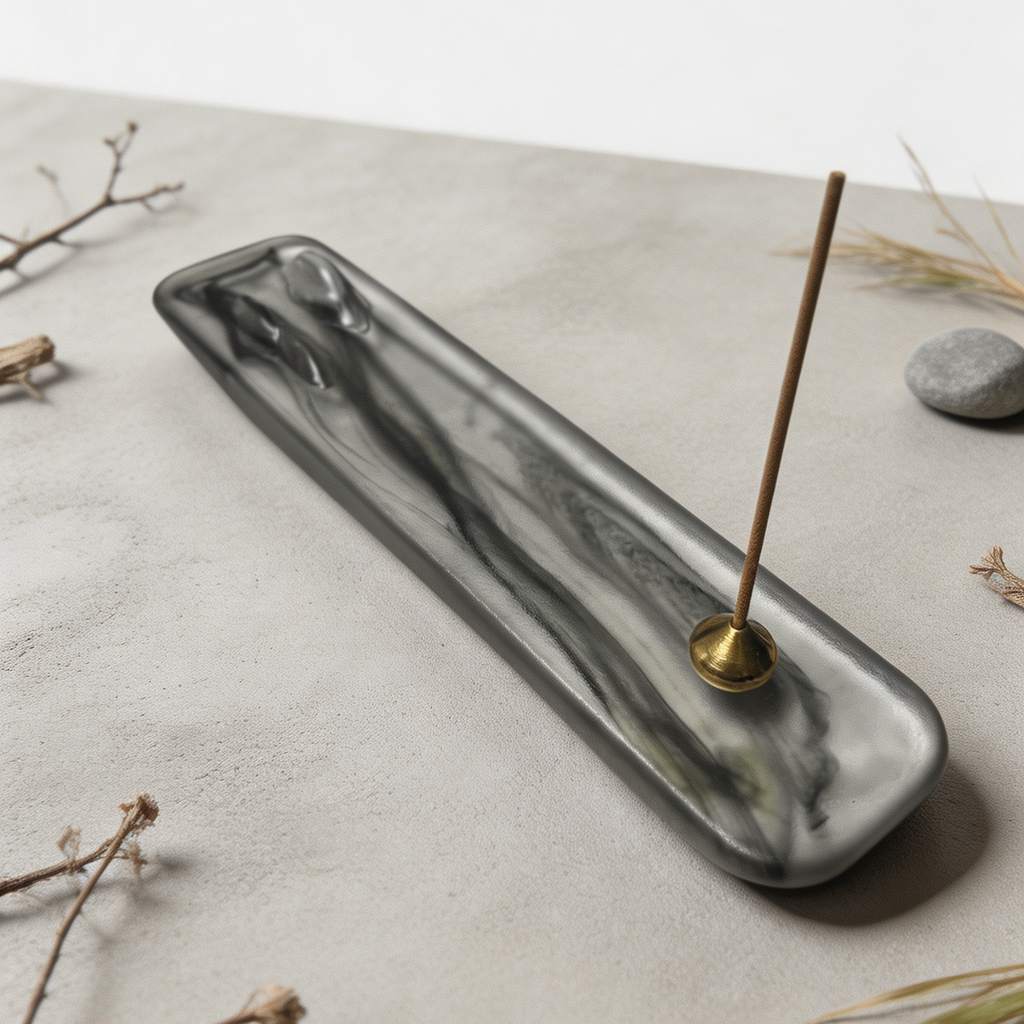 Glass Garden Antique Glass Incense Burner — Zen Incense Stick Holder for Tea Room