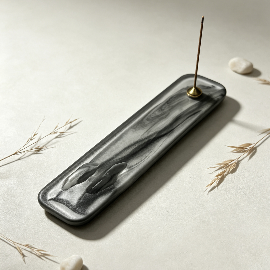Glass Garden Antique Glass Incense Burner — Zen Incense Stick Holder for Tea Room