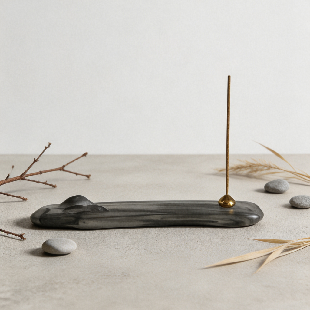 Glass Garden Antique Glass Incense Burner — Zen Incense Stick Holder for Tea Room